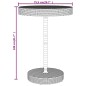 vidaXL Mesa bar y taburetes jardín 5 pzas madera acacia ratán PE negro vidaXL Mesa bar y taburetes jardín 5 pzas madera acacia ratán PE negro