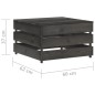 vidaXL Muebles de jardín 6 piezas con cojines madera impregnada gris vidaXL Muebles de jardín 6 piezas con cojines madera impregnada gris