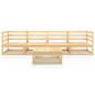vidaXL Juego de muebles de jardín 5 piezas madera maciza de pino