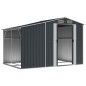 vidaXL Cobertizo de jardín acero galvanizado antracita 277x192,5x179cm