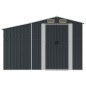 vidaXL Cobertizo de jardín acero galvanizado antracita 277x192,5x179cm