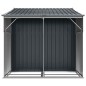 vidaXL Cobertizo de jardín acero galvanizado antracita 277x192,5x179cm