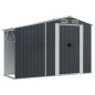 vidaXL Cobertizo de jardín acero galvanizado antracita 277x192,5x179cm