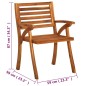 vidaXL Sillas de jardín 4 unidades madera maciza de acacia vidaXL Sillas de jardín 4 unidades madera maciza de acacia