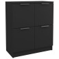 vidaXL Aparadores 2 uds madera contrachapada negro 60x30x70 cm vidaXL Aparadores 2 uds madera contrachapada negro 60x30x70 cm