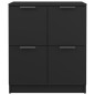 vidaXL Aparadores 2 uds madera contrachapada negro 60x30x70 cm vidaXL Aparadores 2 uds madera contrachapada negro 60x30x70 cm