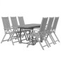 vidaXL Juego de comedor para jardín 7 piezas madera maciza acacia vidaXL Juego de comedor para jardín 7 piezas madera maciza acacia