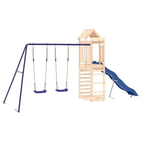 vidaXL Parque infantil de exterior madera maciza de pino