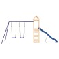 vidaXL Parque infantil de exterior madera maciza de pino vidaXL Parque infantil de exterior madera maciza de pino