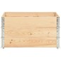 vidaXL Arriates de madera maciza de pino 3 unidades 50x100 cm
