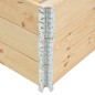 vidaXL Arriates de madera maciza de pino 3 unidades 50x100 cm