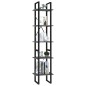 vidaXL Estantería de 5 niveles madera de ingeniería gris 40x30x175 cm vidaXL Estantería de 5 niveles madera de ingeniería gris 40x30x175 cm