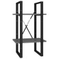 vidaXL Estantería de 5 niveles madera de ingeniería gris 40x30x175 cm vidaXL Estantería de 5 niveles madera de ingeniería gris 40x30x175 cm