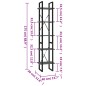 vidaXL Estantería de 5 niveles madera de ingeniería gris 40x30x175 cm vidaXL Estantería de 5 niveles madera de ingeniería gris 40x30x175 cm