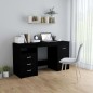 vidaXL Escritorio de madera de ingeniería negro 140x50x76 cm vidaXL Escritorio de madera de ingeniería negro 140x50x76 cm