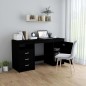 vidaXL Escritorio de madera de ingeniería negro 140x50x76 cm vidaXL Escritorio de madera de ingeniería negro 140x50x76 cm