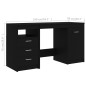 vidaXL Escritorio de madera de ingeniería negro 140x50x76 cm vidaXL Escritorio de madera de ingeniería negro 140x50x76 cm