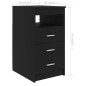 vidaXL Escritorio de madera de ingeniería negro 140x50x76 cm vidaXL Escritorio de madera de ingeniería negro 140x50x76 cm