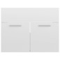 vidaXL Juego de muebles de baño madera de ingeniería blanco brillo vidaXL Juego de muebles de baño madera de ingeniería blanco brillo