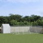 vidaXL Perrera de exterior con toldo acero galvanizado plata 10x6x2,5m vidaXL Perrera de exterior con toldo acero galvanizado plata 10x6x2,5m