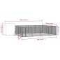 vidaXL Perrera de exterior con toldo acero galvanizado plata 10x6x2,5m vidaXL Perrera de exterior con toldo acero galvanizado plata 10x6x2,5m
