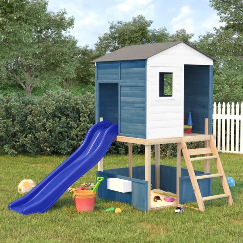 vidaXL Parque infantil de exterior madera maciza de abeto vidaXL Parque infantil de exterior madera maciza de abeto