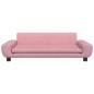 vidaXL Sofá para niños de terciopelo rosa 100x54x33 cm