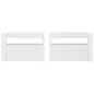 vidaXL Mesitas de noche con luces LED 2 uds blanco brillo 60x35x40 cm vidaXL Mesitas de noche con luces LED 2 uds blanco brillo 60x35x40 cm