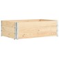 vidaXL Arriates de madera maciza de pino 3 unidades 50x150 cm vidaXL Arriates de madera maciza de pino 3 unidades 50x150 cm