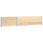 vidaXL Arriates de madera maciza de pino 3 unidades 50x150 cm vidaXL Arriates de madera maciza de pino 3 unidades 50x150 cm