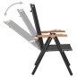 vidaXL Juego de comedor para jardín de 7 piezas aluminio negro vidaXL Juego de comedor para jardín de 7 piezas aluminio negro