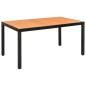 vidaXL Juego de comedor para jardín de 7 piezas aluminio negro vidaXL Juego de comedor para jardín de 7 piezas aluminio negro