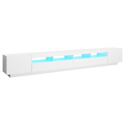 vidaXL Mueble para TV con luces LED blanco 300x35x40 cm