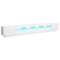 vidaXL Mueble para TV con luces LED blanco 300x35x40 cm