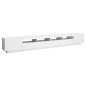 vidaXL Mueble para TV con luces LED blanco 300x35x40 cm