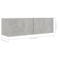 vidaXL Juego de muebles de salón 6 piezas gris hormigón