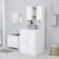 vidaXL Mueble de lavadora blanco vidaXL Mueble de lavadora blanco