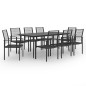 vidaXL Juego de comedor de jardín 9 piezas vidaXL Juego de comedor de jardín 9 piezas
