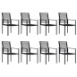 vidaXL Juego de comedor de jardín 9 piezas vidaXL Juego de comedor de jardín 9 piezas