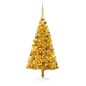 vidaXL Árbol de Navidad preiluminado con luces y bolas dorado 210 cm vidaXL Árbol de Navidad preiluminado con luces y bolas dorado 210 cm