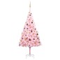 vidaXL Árbol de Navidad preiluminado con luces y bolas rosa 240 cm vidaXL Árbol de Navidad preiluminado con luces y bolas rosa 240 cm