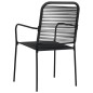 vidaXL Set de comedor de jardín de 5 piezas vidrio y acero negro vidaXL Set de comedor de jardín de 5 piezas vidrio y acero negro