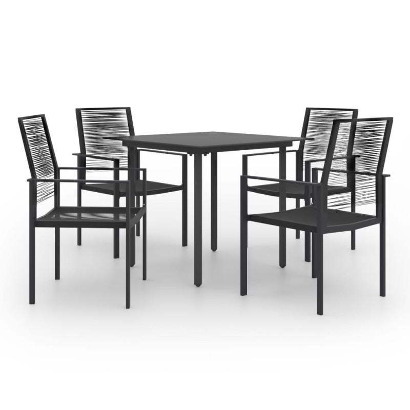 vidaXL Juego de comedor de jardín 5 piezas vidaXL Juego de comedor de jardín 5 piezas