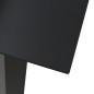 vidaXL Juego de comedor de jardín 5 piezas ratán PVC negro