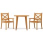 vidaXL Juego de comedor de jardín 3 piezas madera maciza de acacia vidaXL Juego de comedor de jardín 3 piezas madera maciza de acacia