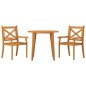 vidaXL Juego de comedor de jardín 3 piezas madera maciza de acacia vidaXL Juego de comedor de jardín 3 piezas madera maciza de acacia
