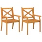 vidaXL Juego de comedor de jardín 3 piezas madera maciza de acacia vidaXL Juego de comedor de jardín 3 piezas madera maciza de acacia
