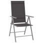 vidaXL Set de comedor para jardín 5 piezas aluminio y textilene plata vidaXL Set de comedor para jardín 5 piezas aluminio y textilene plata