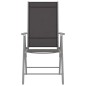 vidaXL Set de comedor para jardín 5 piezas aluminio y textilene plata vidaXL Set de comedor para jardín 5 piezas aluminio y textilene plata