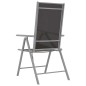 vidaXL Set de comedor para jardín 5 piezas aluminio y textilene plata vidaXL Set de comedor para jardín 5 piezas aluminio y textilene plata